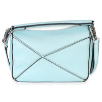 Loewe Light Blue Grained Calfskin Mini Puzzle Handbag 4