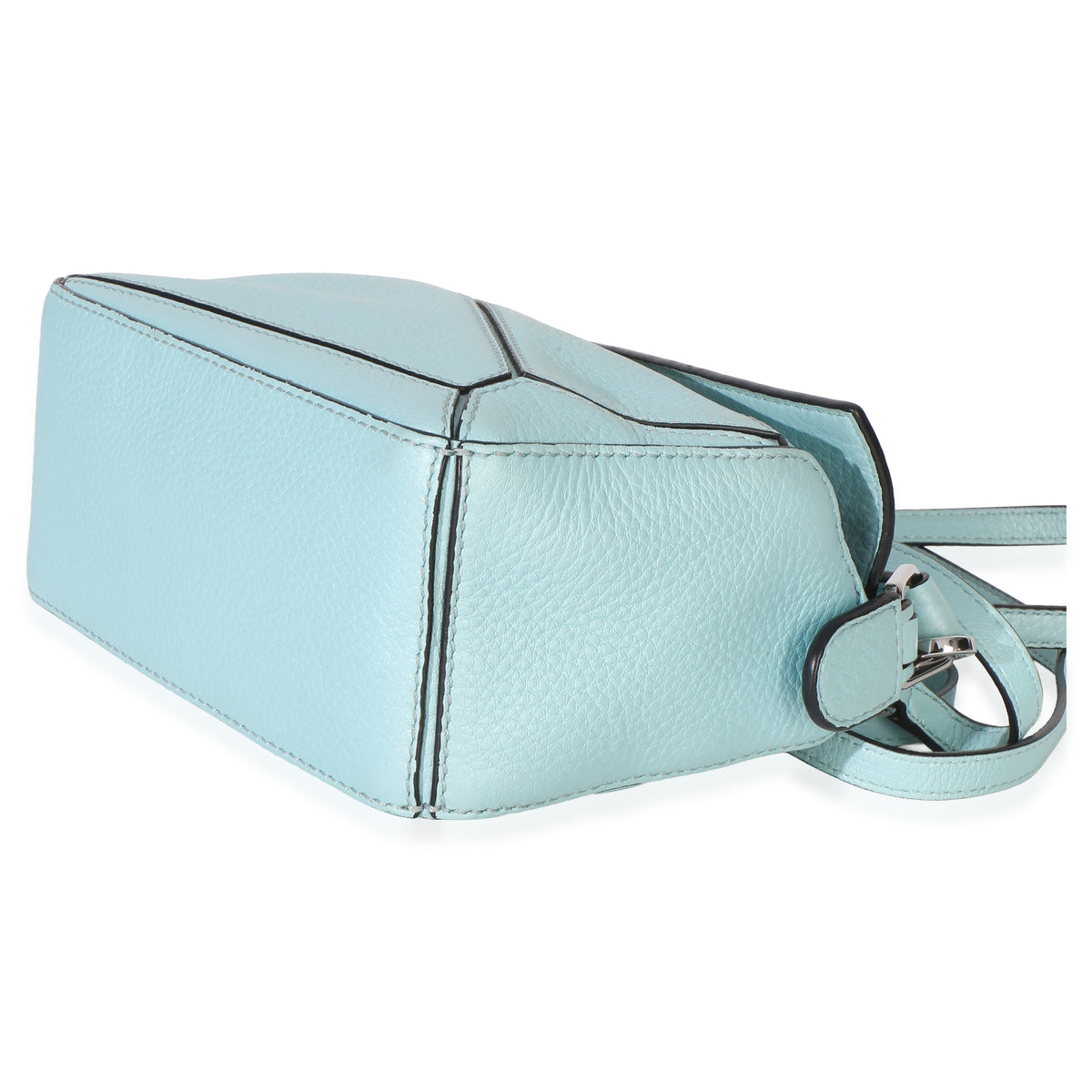 Loewe Light Blue Grained Calfskin Mini Puzzle Handbag 6