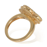 Van Cleef & Arpels Yellow Gold Malachite Magic Alhambra Ring bv