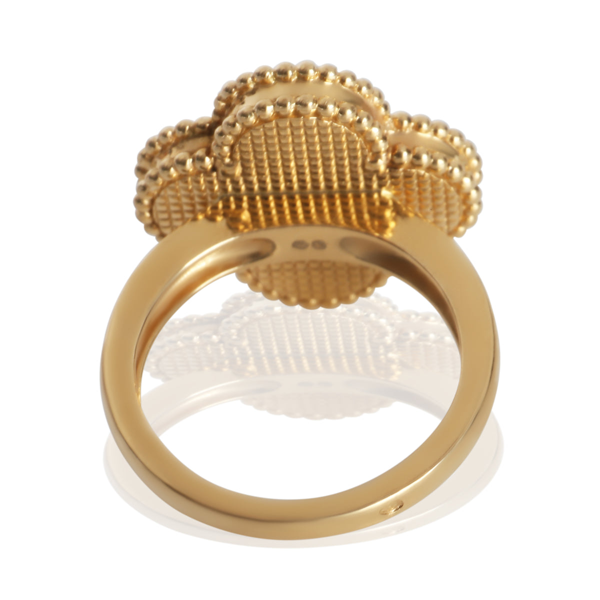 Van Cleef & Arpels Yellow Gold Malachite Magic Alhambra Ring pv