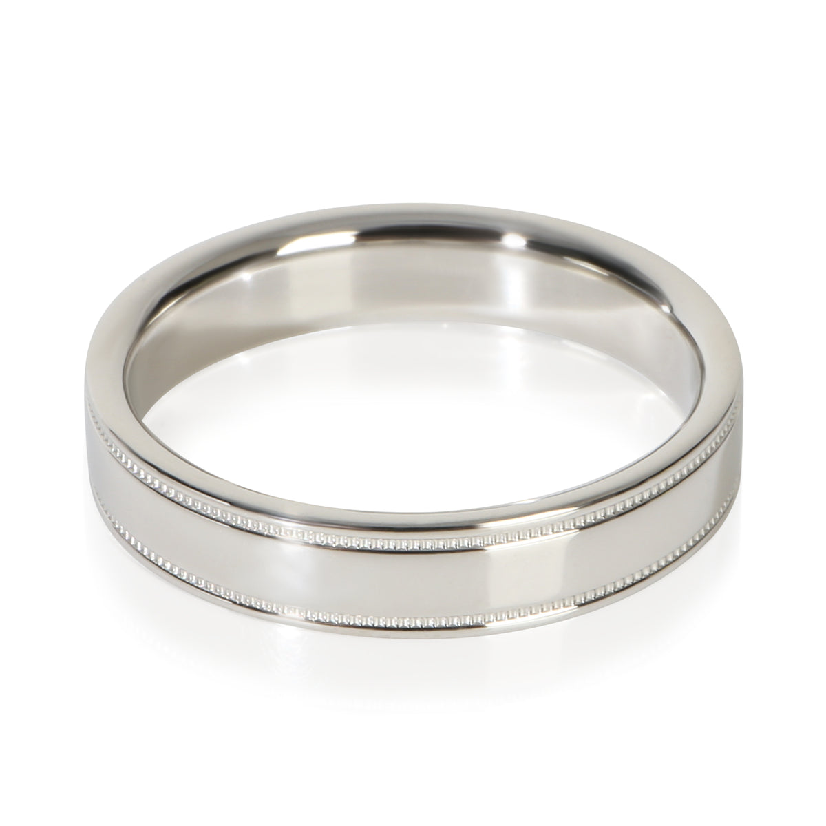 Tiffany & Co. Platinum  Double Milgrain Band pv