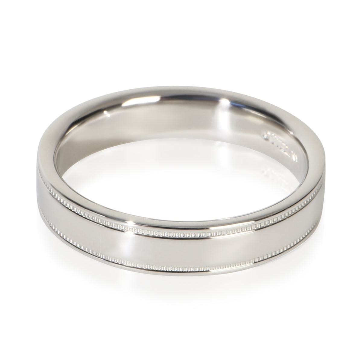 Tiffany & Co. Platinum  Double Milgrain Band sv