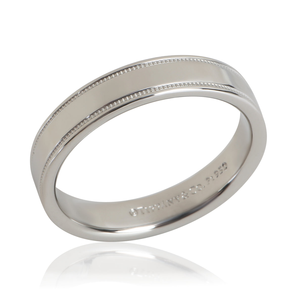 Tiffany & Co. Platinum  Double Milgrain Band bv