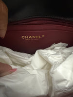 Chanel Black Quilted Lambskin Top Handle Envelope Flap Bag Handbag ad3