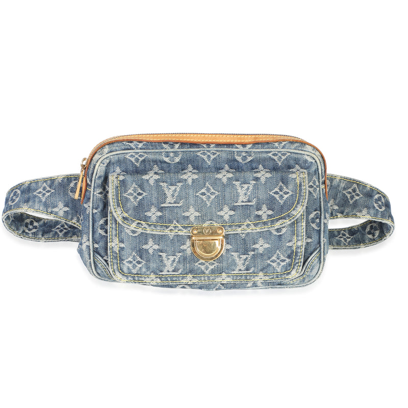 Louis Vuitton Blue Monogram Denim Bum Bag Handbag id
