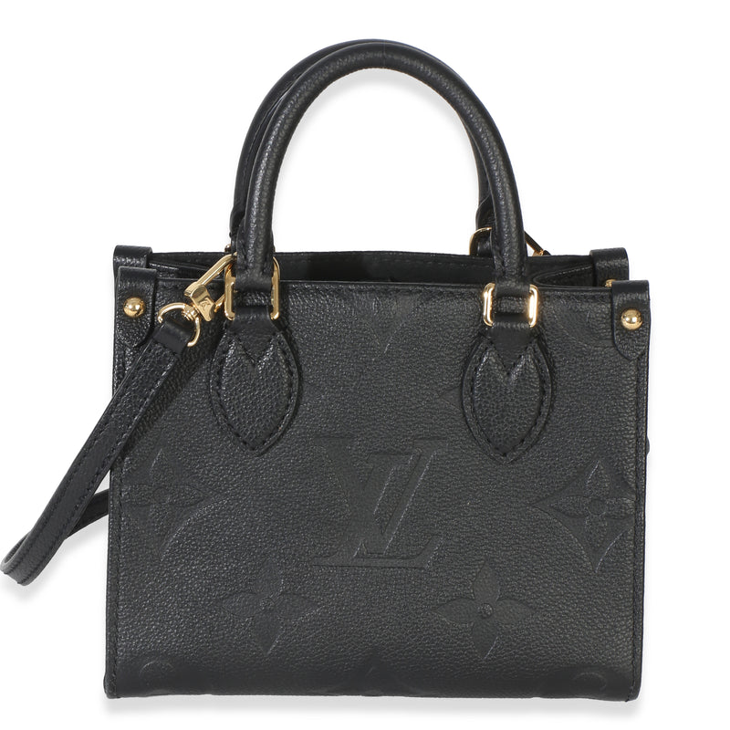 Louis Vuitton Black Monogram Empreinte Onthego BB Handbag id