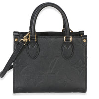 Louis Vuitton Black Monogram Empreinte Onthego BB Handbag fv