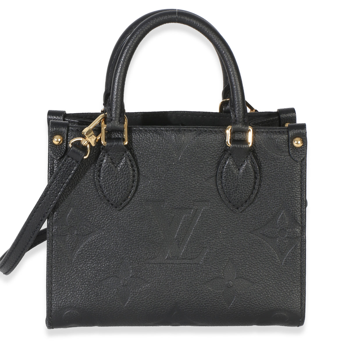 Louis Vuitton Black Monogram Empreinte Onthego BB Handbag fv
