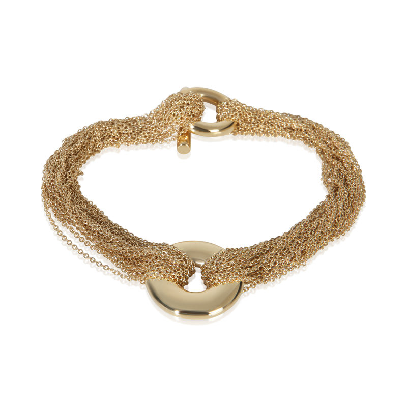 Tiffany & Co. Yellow Gold  Multistrand Toggle Bracelet fv