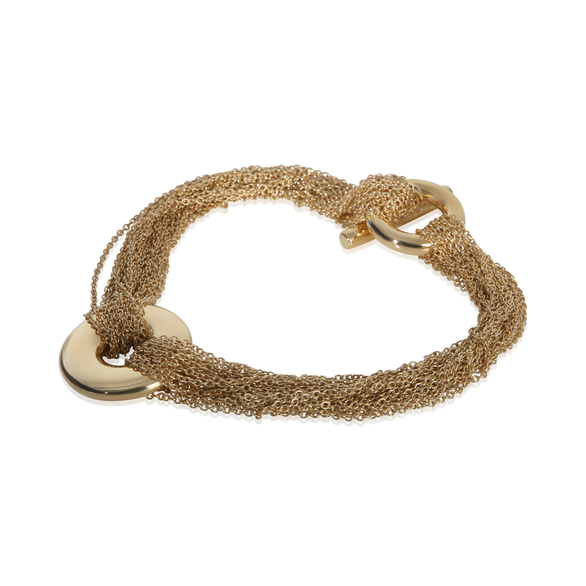 Tiffany & Co. Yellow Gold  Multistrand Toggle Bracelet sv