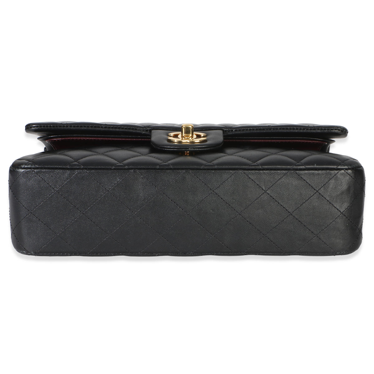 Chanel Black Quilted Lambskin Medium Classic Double Flap Bag Handbag 5