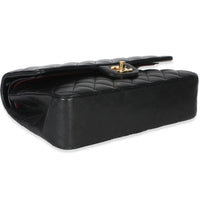 Chanel Black Quilted Lambskin Medium Classic Double Flap Bag Handbag 7