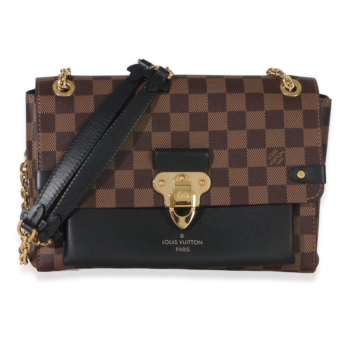 Louis Vuitton Black Damier Ebene Canvas Vavin PM Handbag fv