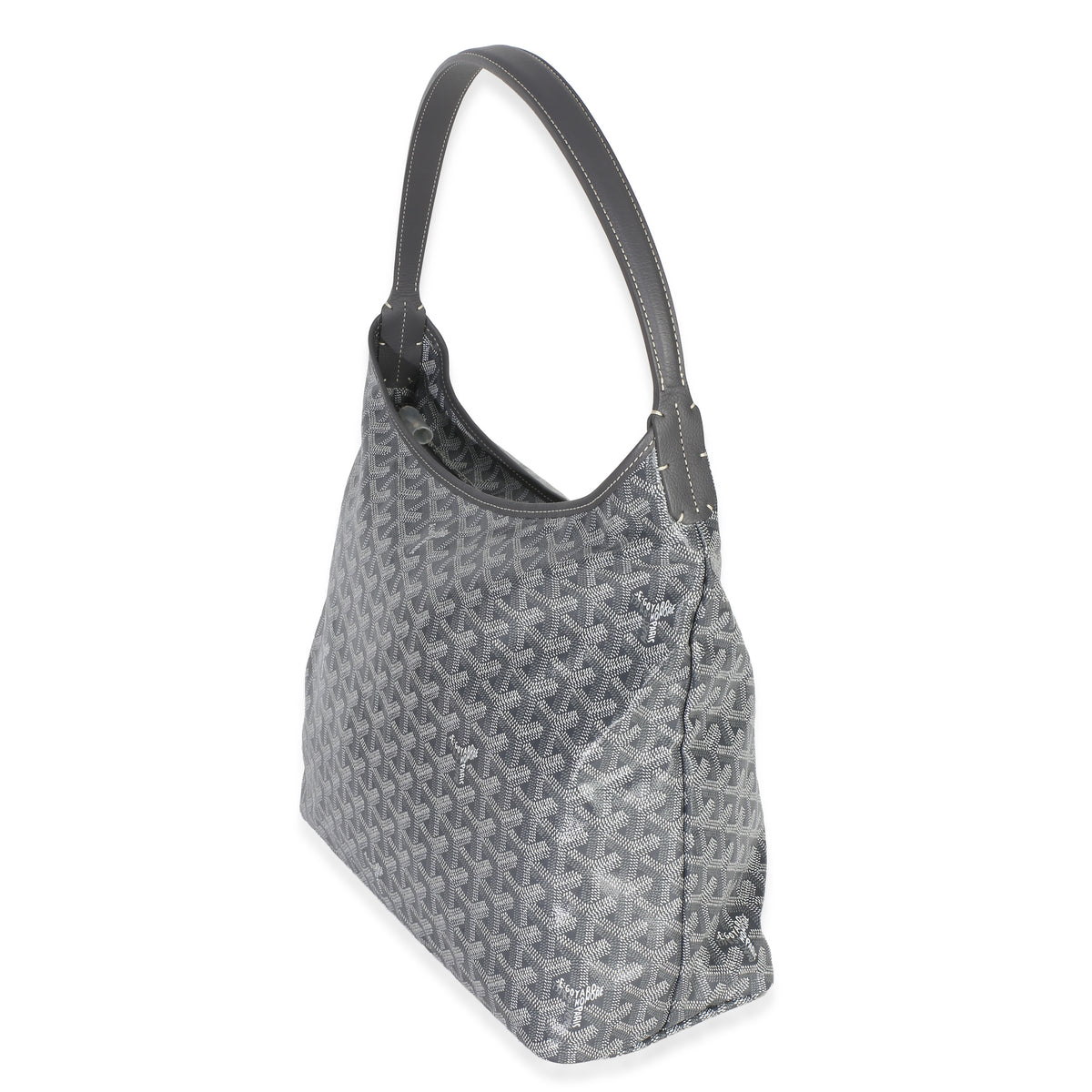 Goyard Grey ine Canvas Boheme Hobo Handbag 2