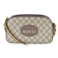 Gucci Beige GG Supreme Monogram Web Neo Vintage Shoulder Bag Handbag id