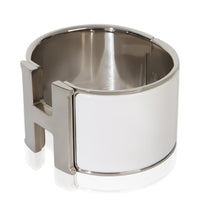 Hermès Extra Wide Clic Clac In Blanc Bracelet sv
