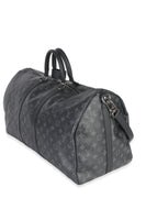 Louis Vuitton Monogram Eclipse Canvas Keepall Bandouliere 55 Handbag 2