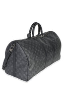 Louis Vuitton Monogram Eclipse Canvas Keepall Bandouliere 55 Handbag 3