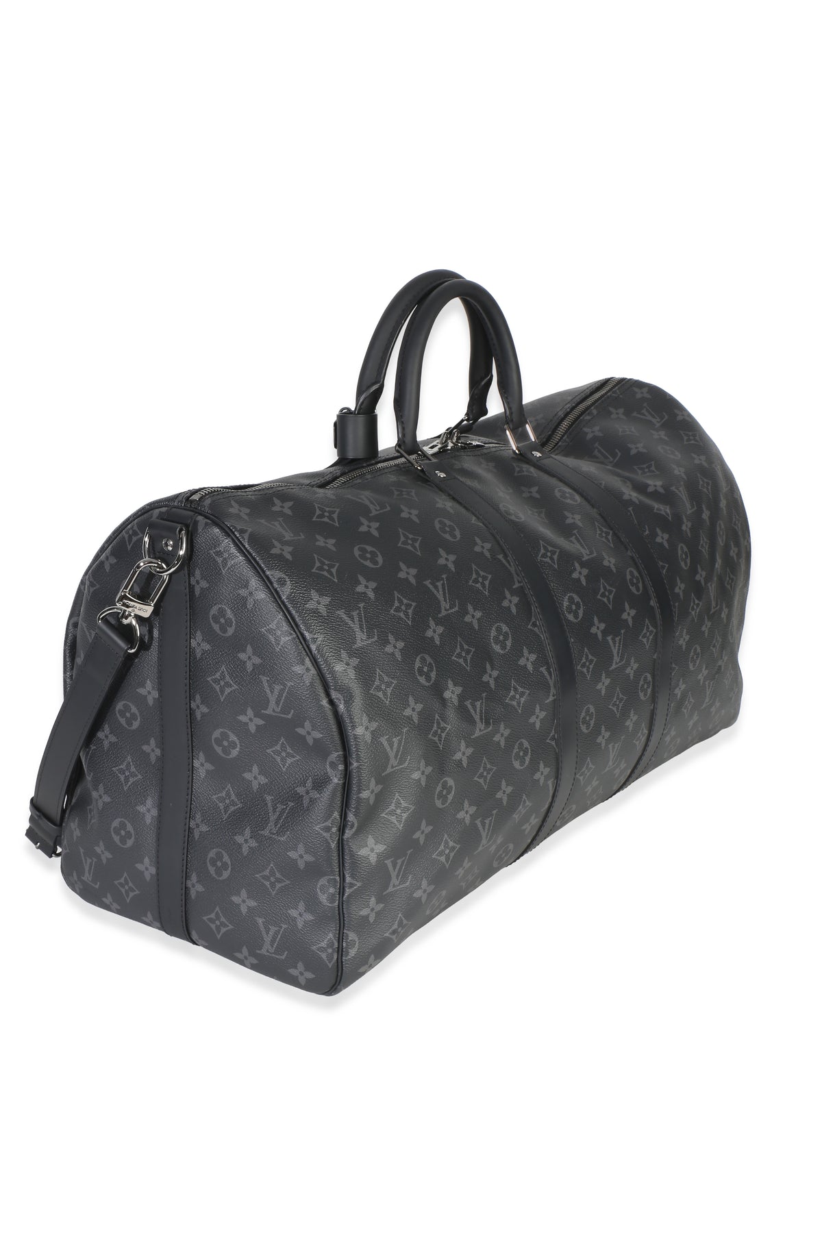 Louis Vuitton Monogram Eclipse Canvas Keepall Bandouliere 55 Handbag 3