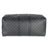 Louis Vuitton Monogram Eclipse Canvas Keepall Bandouliere 55 Handbag 5