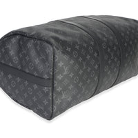 Louis Vuitton Monogram Eclipse Canvas Keepall Bandouliere 55 Handbag 7