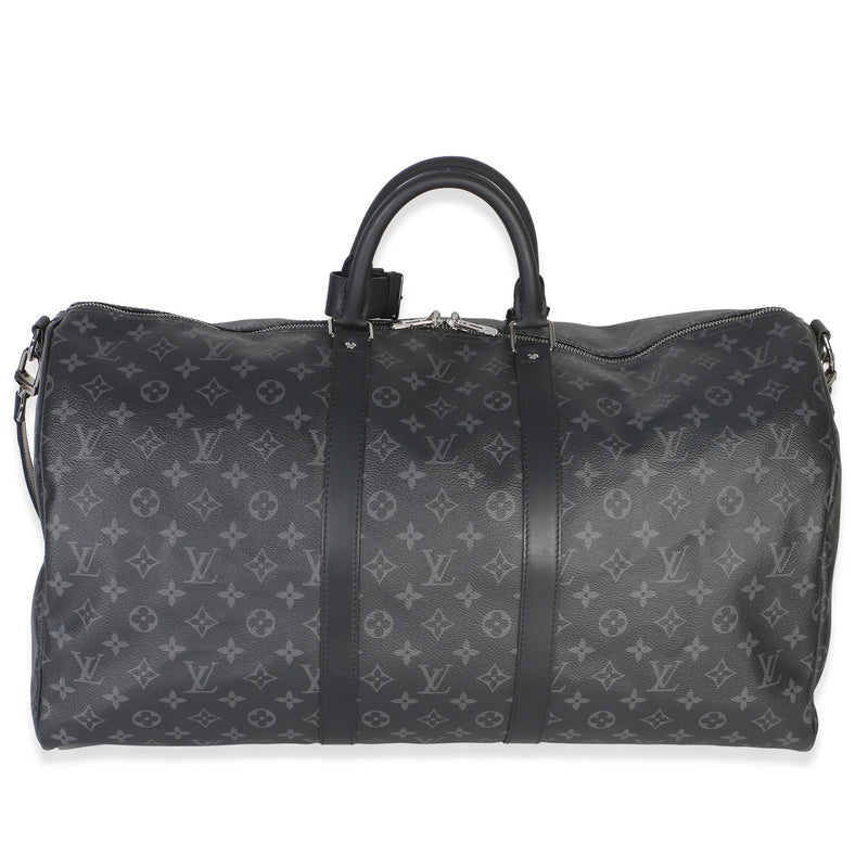Louis Vuitton Monogram Eclipse Canvas Keepall Bandouliere 55 Handbag id