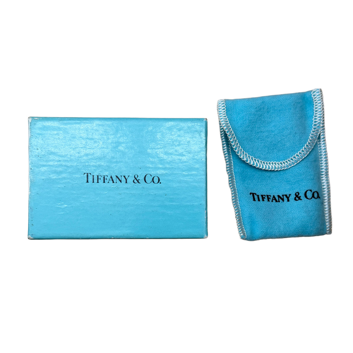 Tiffany & Co. Yellow Gold & Sterling Silver  Vintage 1992 Signature X Cufflinks box