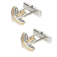 Tiffany & Co. Yellow Gold & Sterling Silver  Vintage 1992 Signature X Cufflinks sv