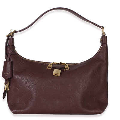 Louis Vuitton Burgundy Empreinte Monogram Sac Sport NM Handbag fv