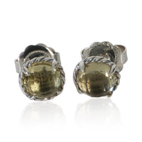 David Yurman Sterling Silver Quartz Chatelaine Earrings fv