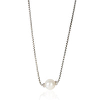 David Yurman Sterling Silver Pearl and Diamond Solari Pendant fv