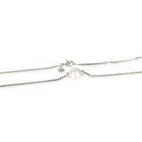 David Yurman Sterling Silver Pearl and Diamond Solari Pendant sv