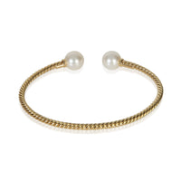 David Yurman Yellow Gold Pearl Solari Cablespira Bracelet pv