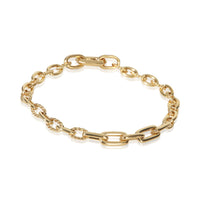 David Yurman Yellow Gold Diamond Mixed Link Bracelet pv