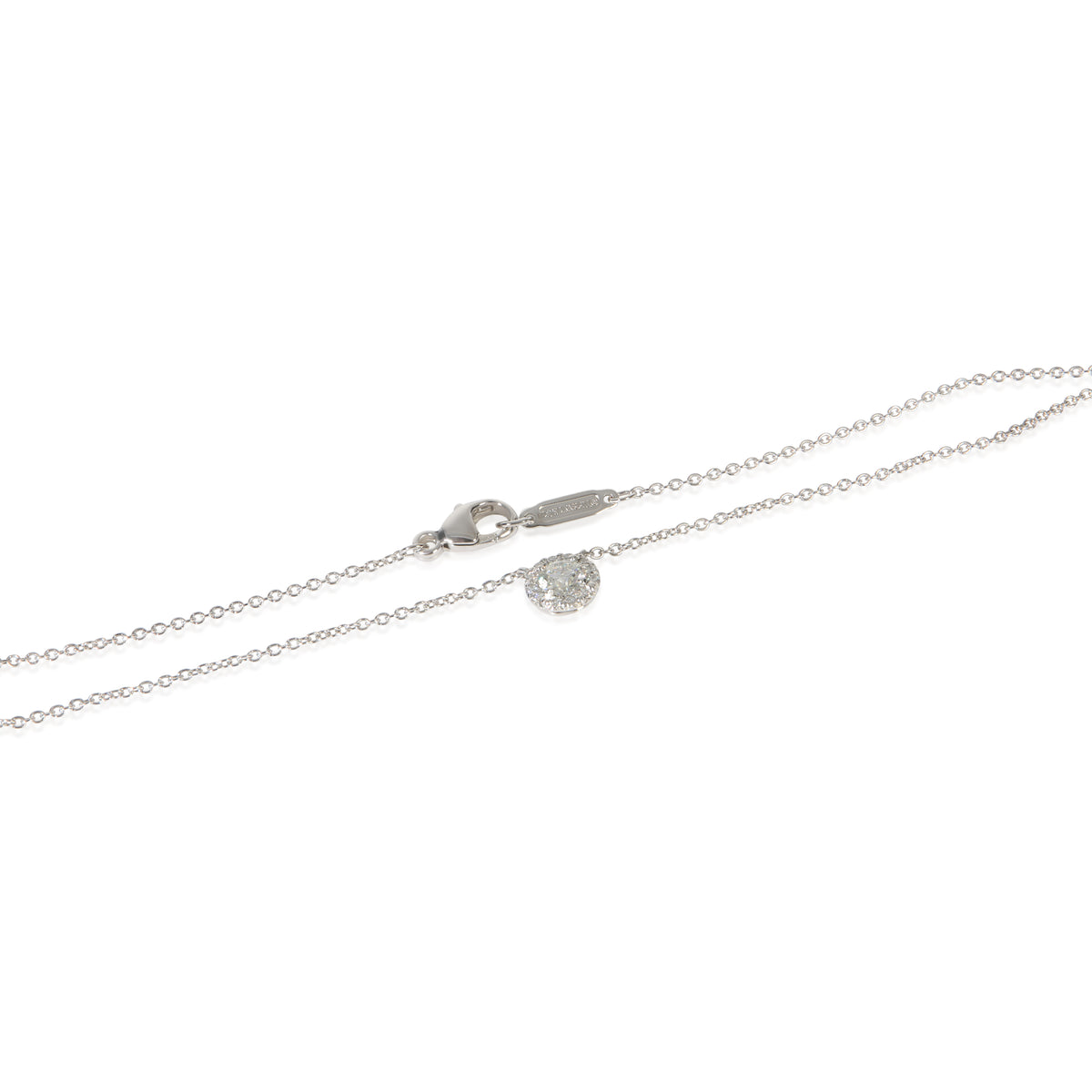 Tiffany & Co. Platinum Diamond Soleste Pendant sv