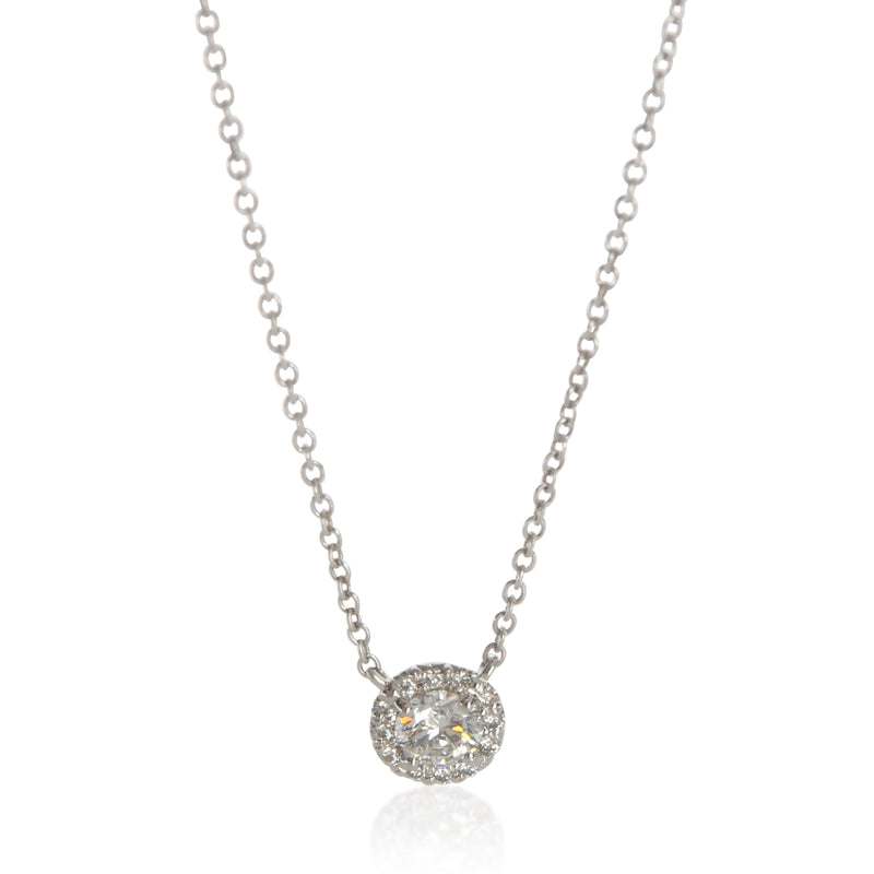 Tiffany & Co. Platinum Diamond Soleste Pendant fv