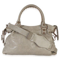 Balenciaga Light Grey Agneau Rose Gold Hardware Giant 12 Town Bag Handbag 4