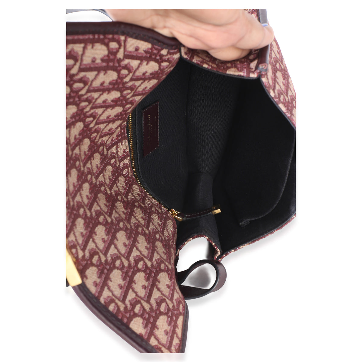 Christian Dior Burgundy Oblique 30 Montaigne Flap Handbag 9