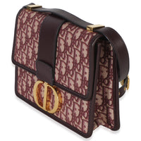Christian Dior Burgundy Oblique 30 Montaigne Flap Handbag 2
