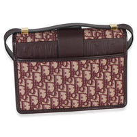 Christian Dior Burgundy Oblique 30 Montaigne Flap Handbag 4