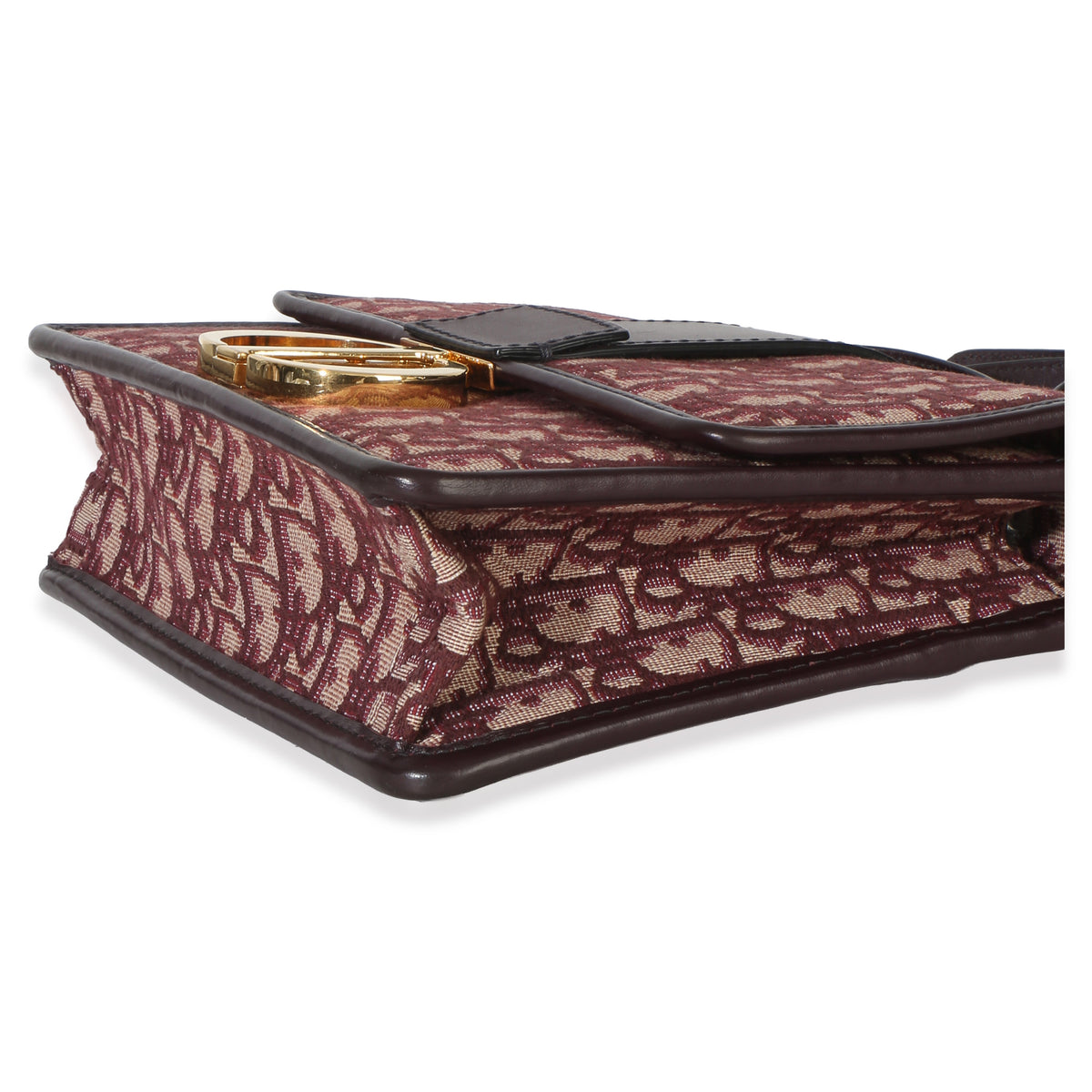 Christian Dior Burgundy Oblique 30 Montaigne Flap Handbag 6