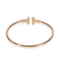 Tiffany & Co. Rose Gold Mother Of Pearl and Diamond Tiffany T Wire Bracelet pv