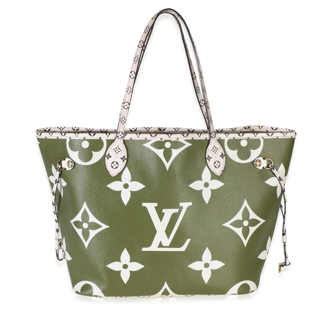 Louis Vuitton Kaki Monogram Giant Neverfull MM Handbag id