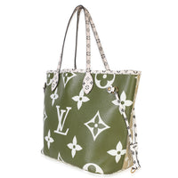 Louis Vuitton Kaki Monogram Giant Neverfull MM Handbag 2