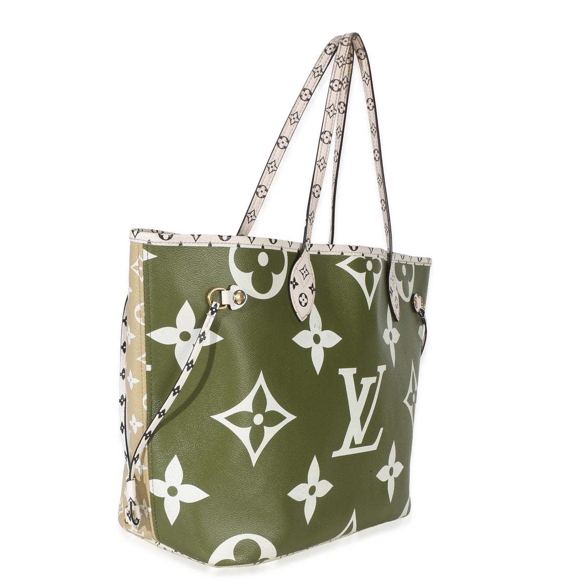 Louis Vuitton Kaki Monogram Giant Neverfull MM Handbag 3