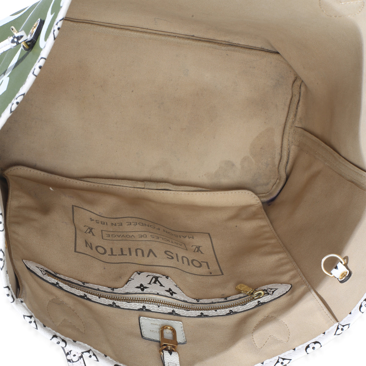 Louis Vuitton Kaki Monogram Giant Neverfull MM Handbag 8
