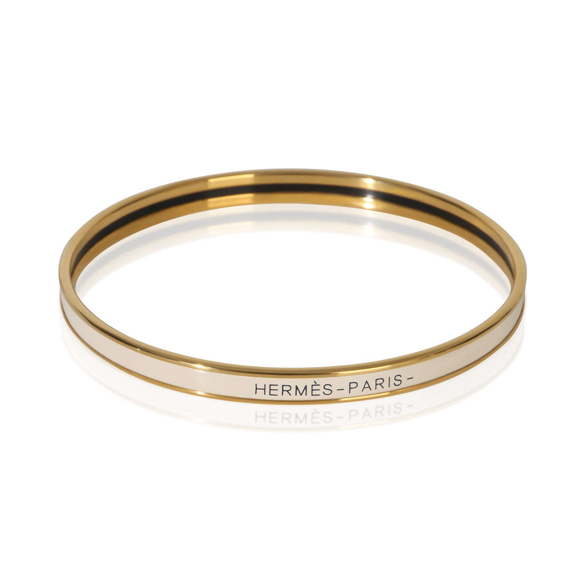 Hermès Gold Plated  Extra Narrow Uni Bracelet fv