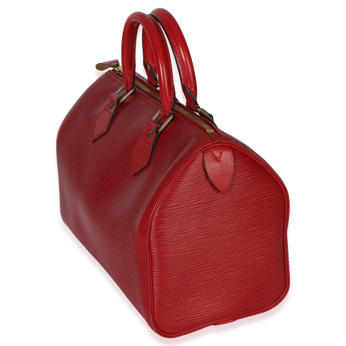 Louis Vuitton Red Epi Speedy 25 Handbag 2