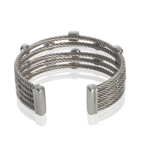 David Yurman Sterling Silver Diamond Confetti 5 Row Bracelet pv