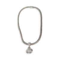 John Hardy Sterling Silver Diamond Classic Chain Necklace pv